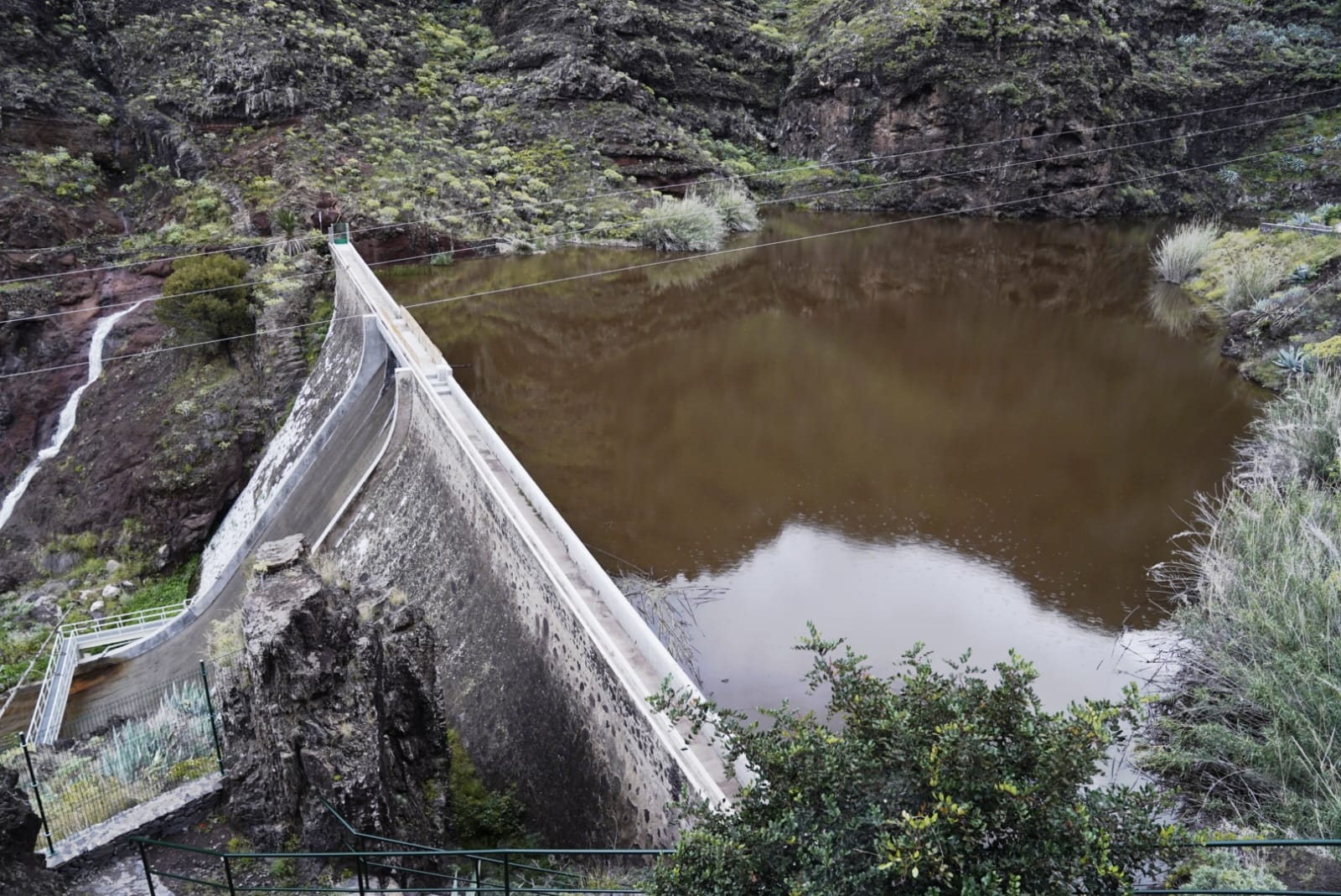 La Gomera mejora el estado de sus presas tras el paso de la borrasca Olivier