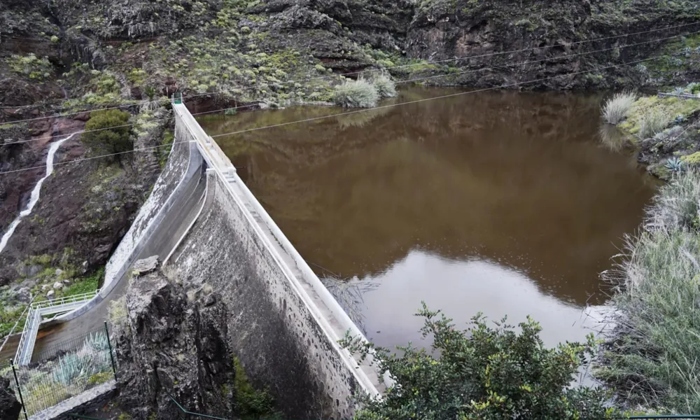 La Gomera mejora el estado de sus presas tras el paso de la borrasca Olivier